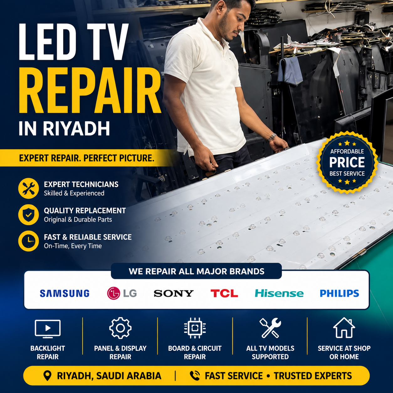 Vindo tv backlight replacement qurtubah riyadh
